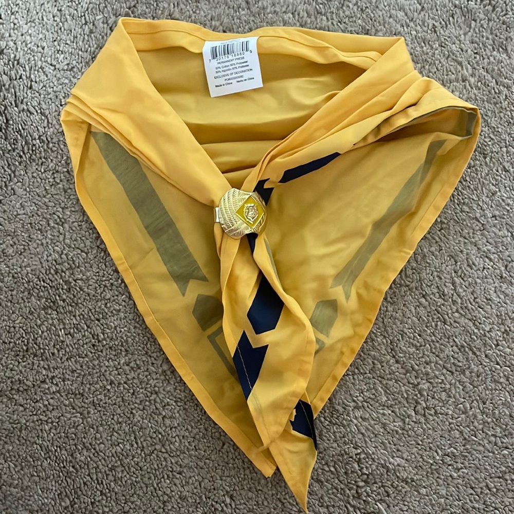 Cub Scout Lion Neckerchief and Slide